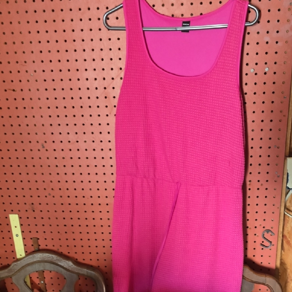 Vibrant Pink Sleeveless Dress